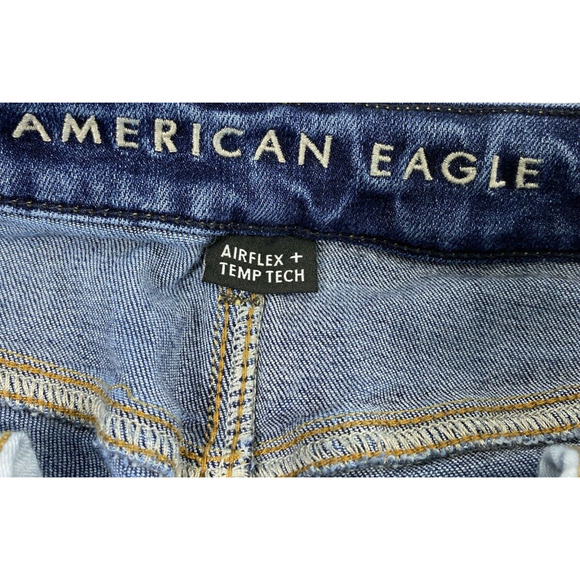 American Eagle Jeans Boys 25 x 26‎ Airflex Temp Tech Blue Dark Wash Denim - Picture 3 of 13